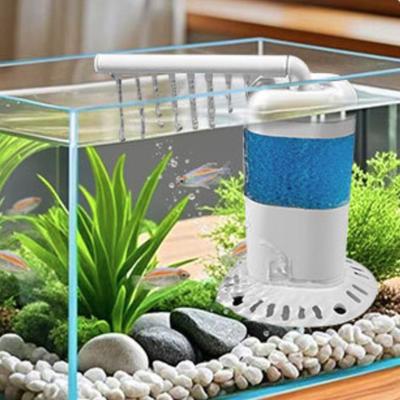Wall-Mounted Small Aquarium Filter Extendable Universal Fish Tank Submersible Filter Standing Mini