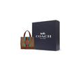 COACH Dempsey Fabric Cow Leather Tote Bag , Shopping Bag , Shoulder Bag , Crossbody Bag , Handbag Small Women's Brown (Unisex) Handbags