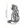 Wrought Iron Wall Decor Art Geometric Cat Metal Laser Cut Polygon