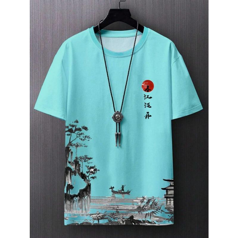 

Модные новые футболки в древнем стиле 3D-принт мужские с коротким рукавом уличный хип-хоп оверсайз Y2K харадзюку футболки топ детская одежда 5XL