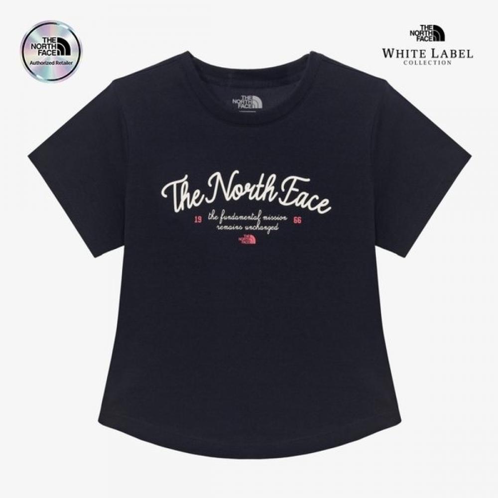 The North Face Women Lettering Short Sleeve Round Tee White Label Nt7ur33j 85