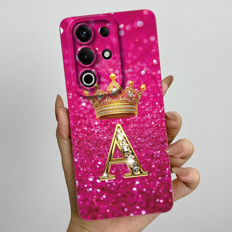 For itel S25 Ultra Case S686LN Luxury Crown Letters Matte Soft Silicone Protective Back Cover for ItelS25 S 25 Ultra 5G Fundas