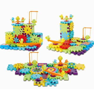 81pcs/set Children Gear Snowflake Blocks Children Construction Pieces