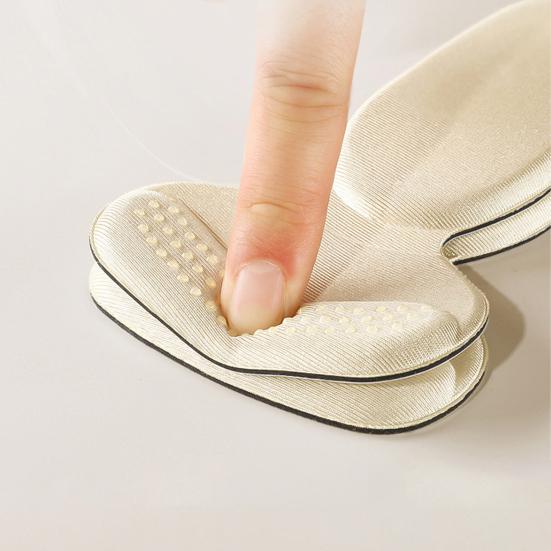 2 Pairs Breathable Heel Liner T-Shaped Heel Grips for Shoes Anti-Slip Cushion Pads for Loose Shoes Blister Prevention Size Adjuster for Heels