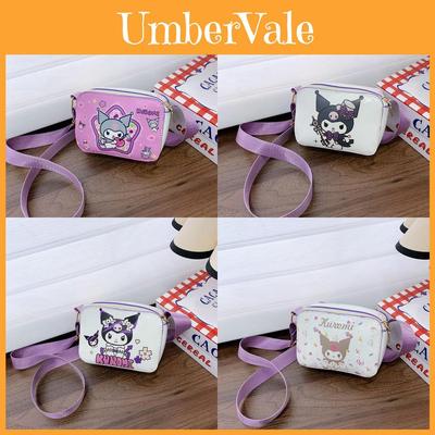 Kuromi Childrens Cute Girls Shoulder Bag With Animal Print For Daily Use