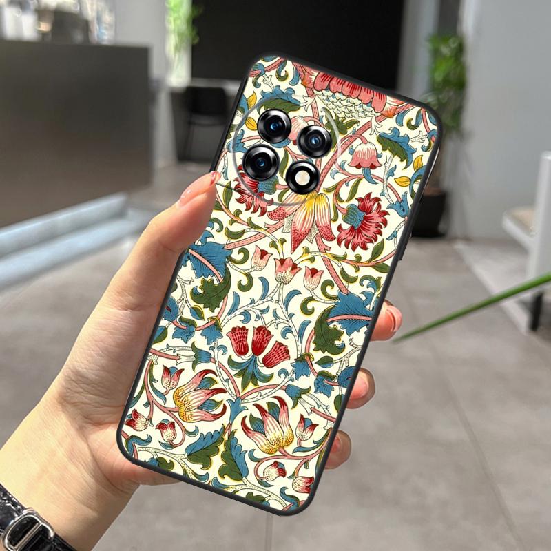 William Morris Lodden Case For OnePlus Nord N20 N30 CE 5 3 4 Lite OnePlus 15 13 12 11 10 Pro 10T 13T 13R 15R Cover