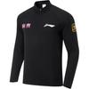 Professional Basketball Series Logo Stand Collar Sports Knitted Long Sleeve T-Shirt Men Tops Black ATLU259-2