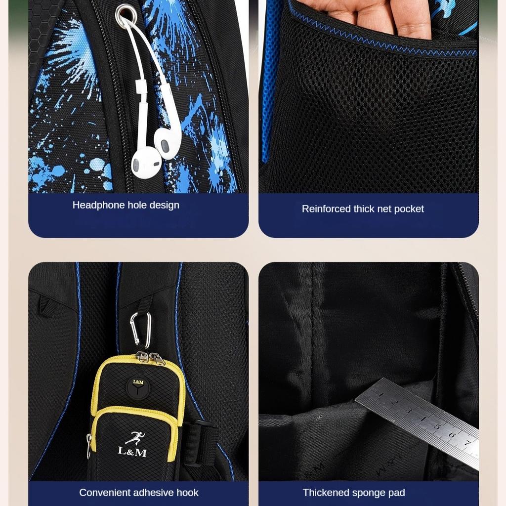 Back Protection and Load-reducing Backpack School Backpack Large Capacity Junior High School Student Elementary School Student School Bag