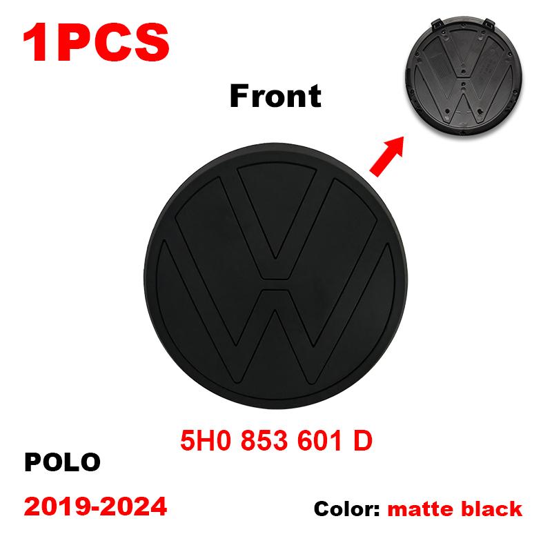 Volkswagen MK4 ABS 3D Car Front Logo Rear Bumper Tail Door Trunk Sticker Rear Emblem Sticker Styling Accessory For VW Volkswagen Polo 2019-2024