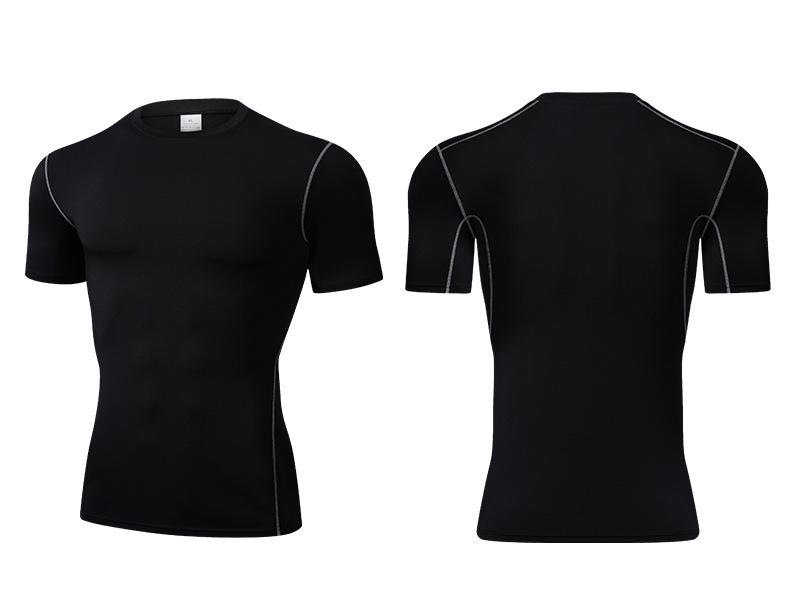 Maglia da Basket/Fitness da Uomo a Maniche Corte Compressione Asciugatura Rapida