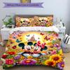 Mickey Minnie Fantasy Land Print 3Pcs Bedding Setduvet Cover With 2 Bedropillowcase Home Birthday Gift