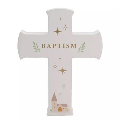 Celebrations Faith & Hope Cross Baptism/Christening Plaque