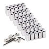 60pcs Brooch Caps and Wrench Locking Pin Back Locking Pin Locking Buckle Locking Pin Back Protector(9mmx5.5mm Silver)