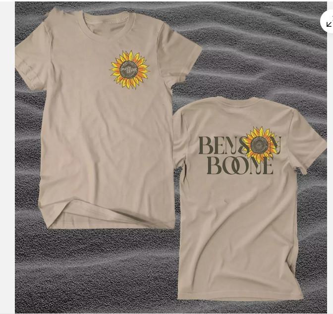 

ГОРЯЧИЙ!!! Футболка Benson Boone Sunflower Tour 2025 2XL