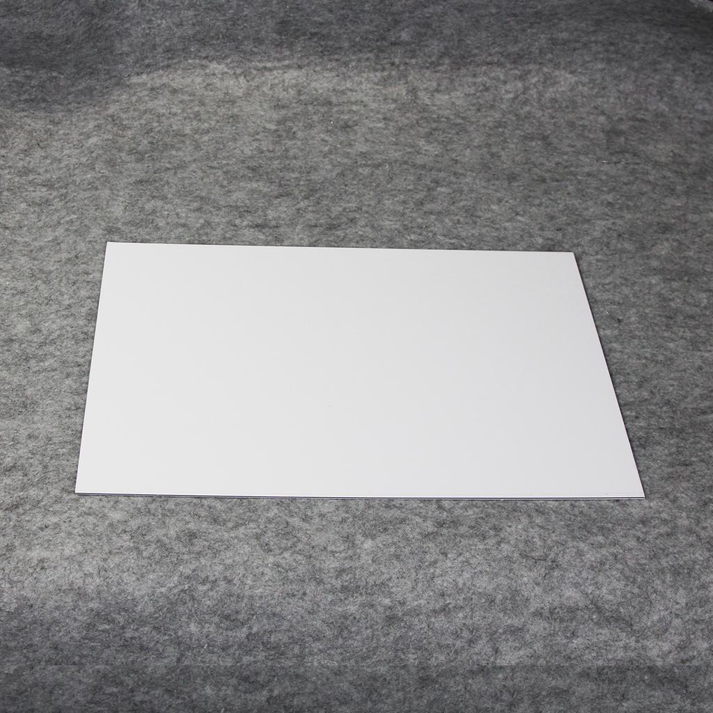 FLEOR 1pcs PVC Guitar Pickguard Blank Material 430x290mm Electric Guitar Bass Scratch Plate,White 3ply / White 1ply