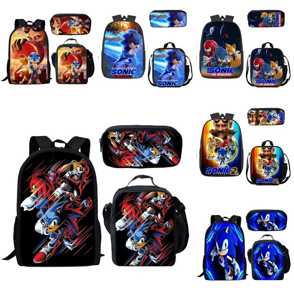 Piece 3 Pattern Schoolbag Lunch Bag Pencil Case Kids Set