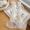 Summer Long Cute Dot Lace Mesh Fingerless Gloves Sun Protection Arm Sleeve Sunscreen Thin Cycling Black Sexy Accessories