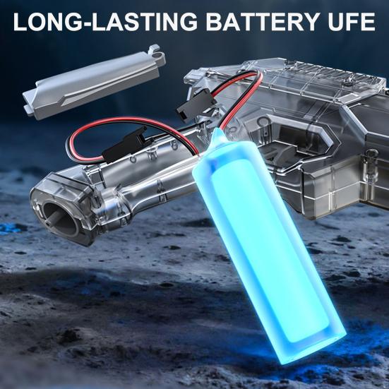 Rechargeable Electric Water Shooter with 800ml Tank & 32ft Range Full-Auto Splash Tot with LED Lights Effect Summer Outdoor Toy for Kids Teens Adults