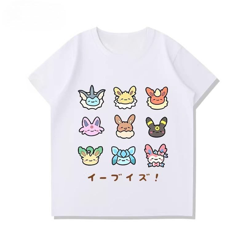 Printing Tshirt Child Boys Summer Crewneck Tops Loose Pure Cotton Tees Kids Cute Print T-shirt Baby Clothes Thin Short Sleeve