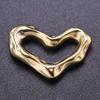 5pcs Gold Color Various Irregular Circle Pendants Women Men Necklace Charms Stainless Steel Pendant Jewelry Making Accessories