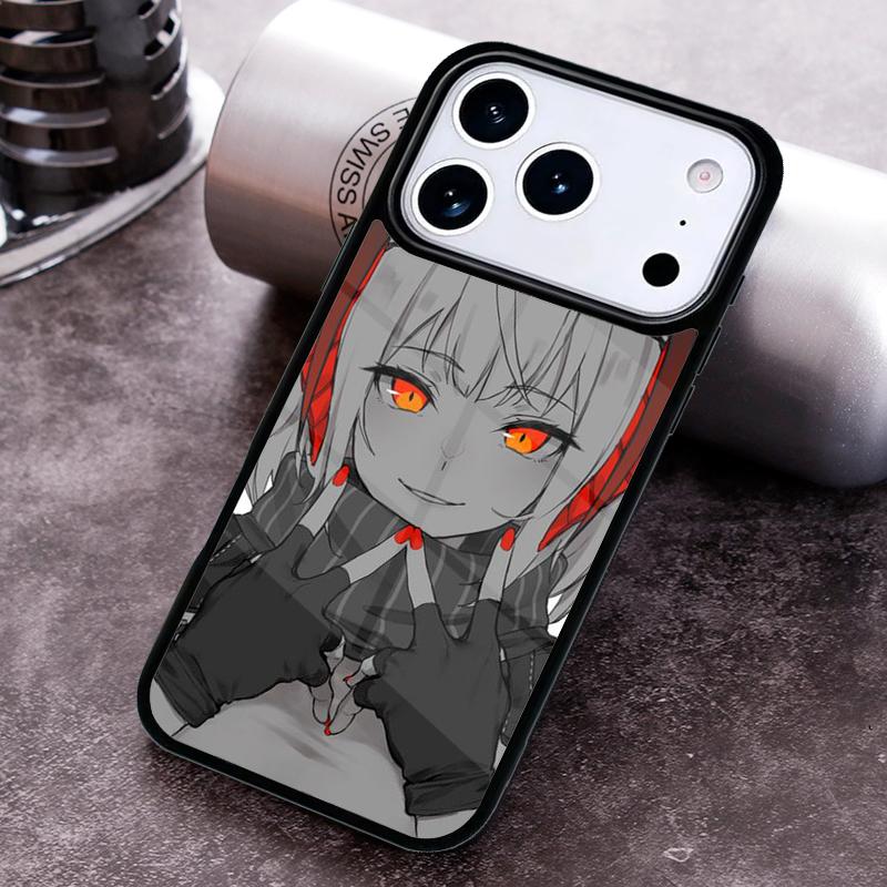 W Arknights Girl Phone Case For iPhone 17,16e,15,14,13,12,11,Mini,Pro,MAX soft Silicone Cover