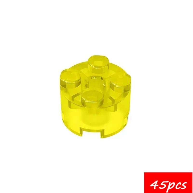 45PCS High-Tech Assemble Particle 6143 6116 39223 3941 2x2 Cylindrical Building Blocks Kit Part Idea DIY Toys For Children Gifts