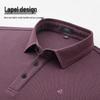 FIRS Men's Silk-Blend Long Sleeve Polo Shirt