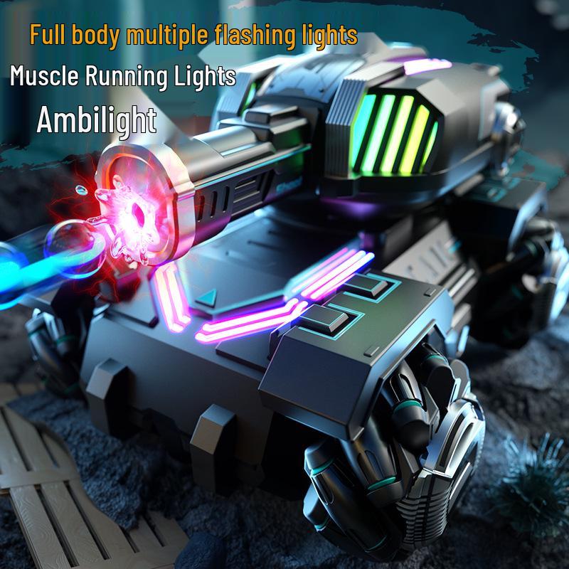 Gesture-Controlled Remote Tank with Water Bomb Launcher & Drift Spray