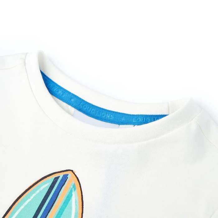 T-shirt pour enfants avec manches courtes écru 92/104/116/128/140