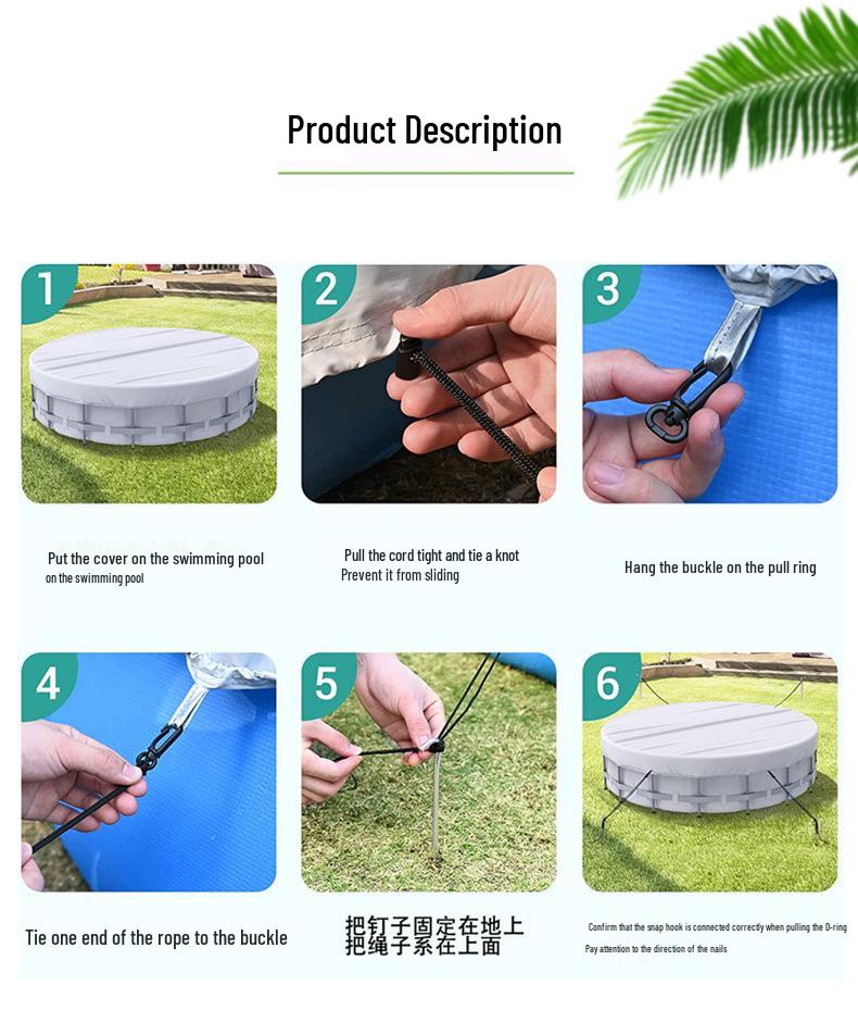 Waterproof Silver-Coated Outdoor Patio Pool & Furniture Cover