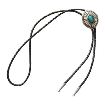 Catena Camicia Retros Collare Bolo Corda Collana in Pelle Cravatta Cravatta da Uomo d'Affari per Uomini alla Moda