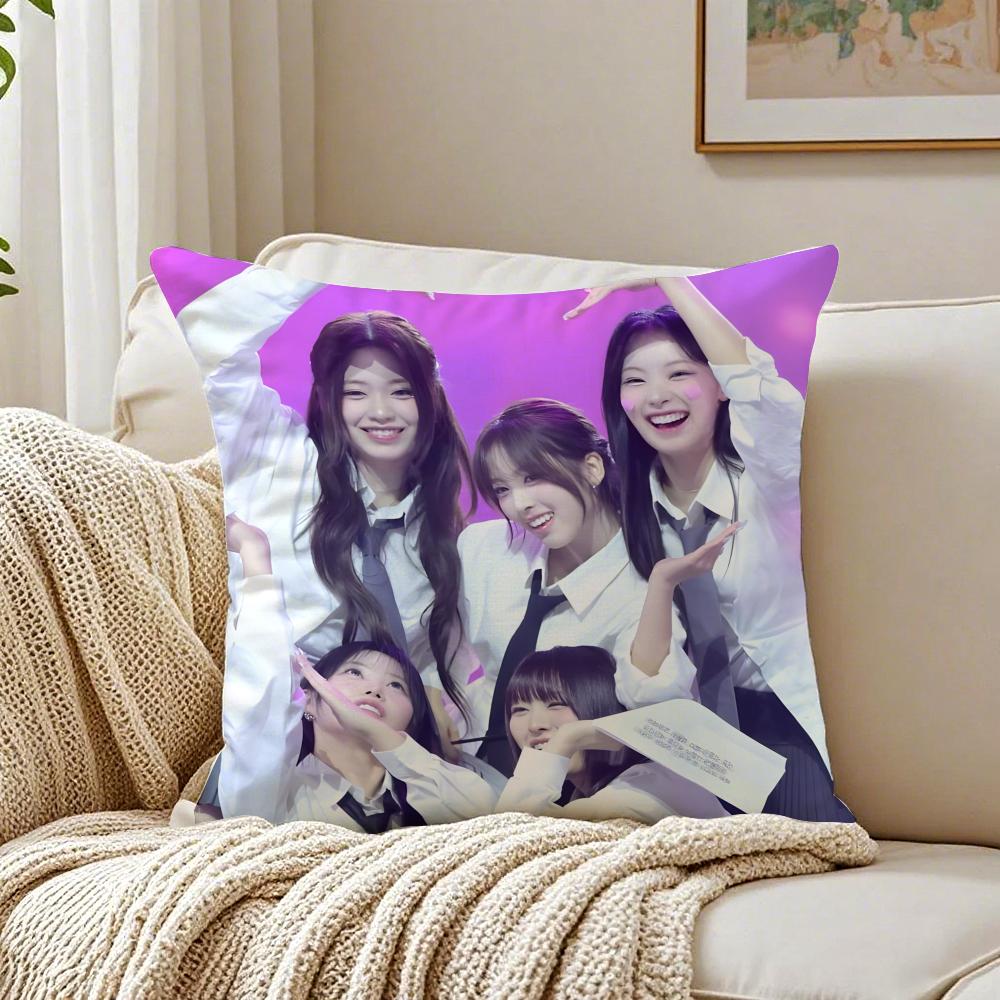 GirlGroup Kpop RRESCENE Cushion Cover Pillowcase Antidustmite living Room Sofa Decor Cushion Room