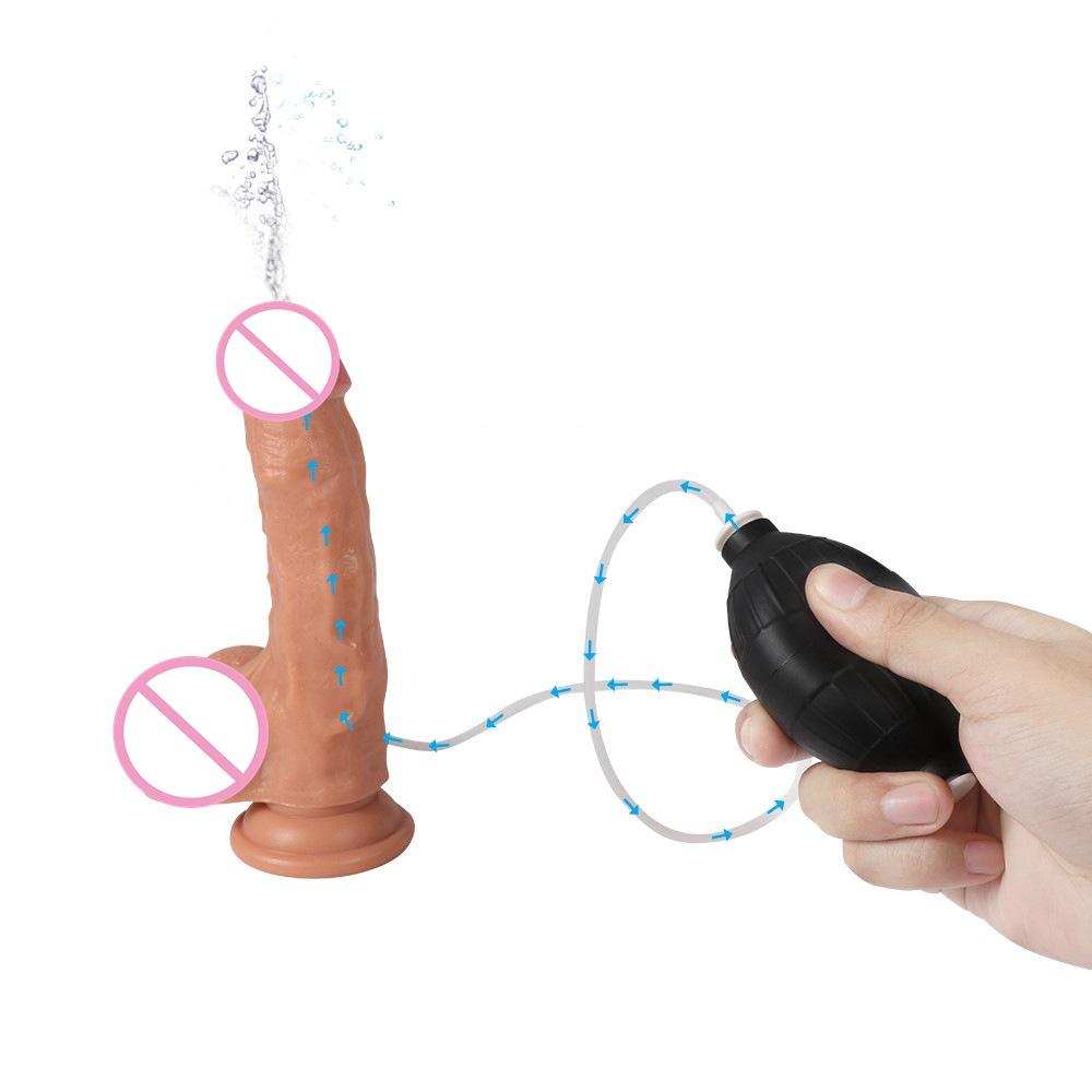 Realistic Spraying Dildo - Lifelike Vibrating Penis for Women, Adult Sex Toy for Pleasure & Foreplay