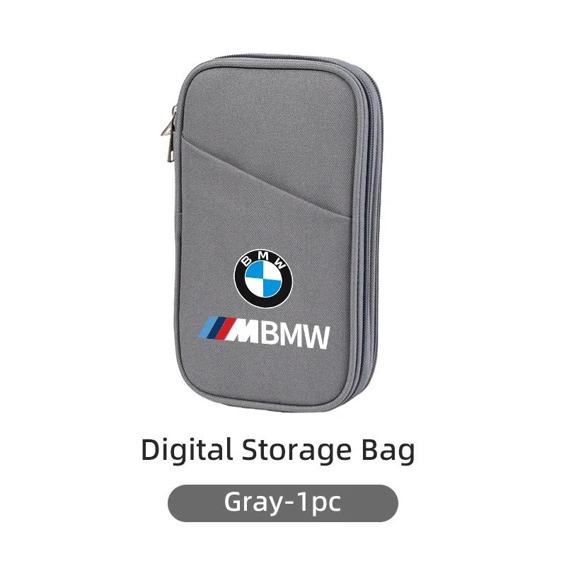 New Car Storage Bag Data Cable Organizer For BMW Performance F30 F20 F10 F40 E92 E91 G20 G30 G05 G06 G07 G11 G01 G02 G32 F3