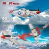 WLtoys XK A280 RC plane,P51 Mustang 4-CH RC Airplane with Lights,6G/3D Brushless Remote Control Airplane,Suitable for Adults