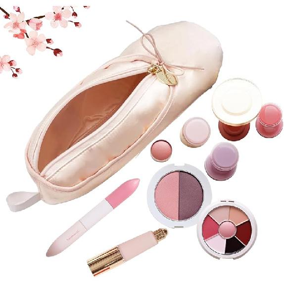 Ballet Shoe Makeup Bag, Small Cosmetic Bag for Trip Portable Cosmetic Travel Bag, Makeup Organizer Bag Cosmetic Organizer for Woman Girl Dancer Lover