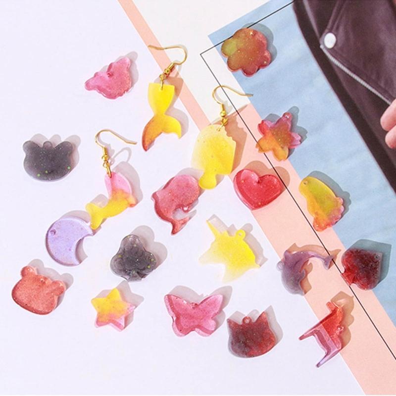 Silicone Earring Mold Kit for DIY Jewelry Crafting Unique Epoxy Dripping Glue Earring Mold Jewelry Mould for DIY Lovers