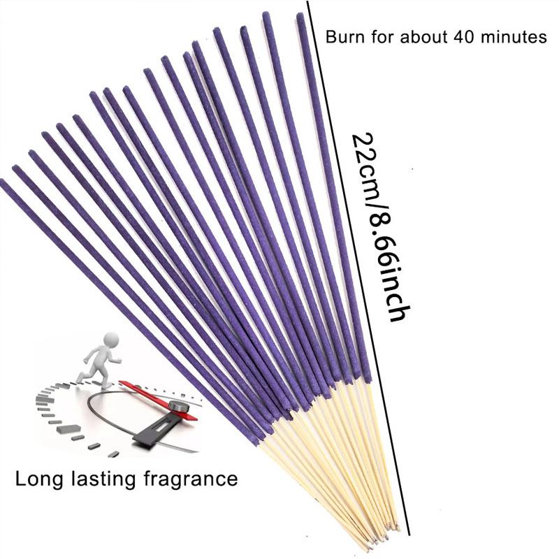 50/100Pcs Incense Sticks Tea Room Wooden Material And Meditation Wood Sticks Yoga Lavender Sticks for Home Lavender Scent Natural