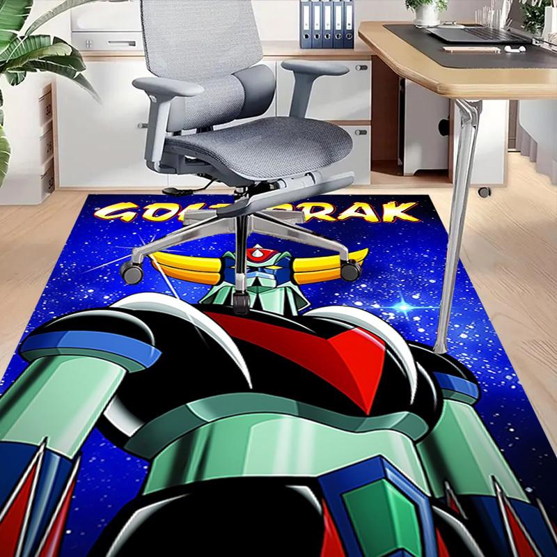 1 Stück Goldorak Roboter Teppich Anti-Rutsch Polyester Fußmatte für Büro.Schlafzimmer