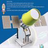 Electric DIY Wooden Space Model Toy, Composite Wood, Battery Powered