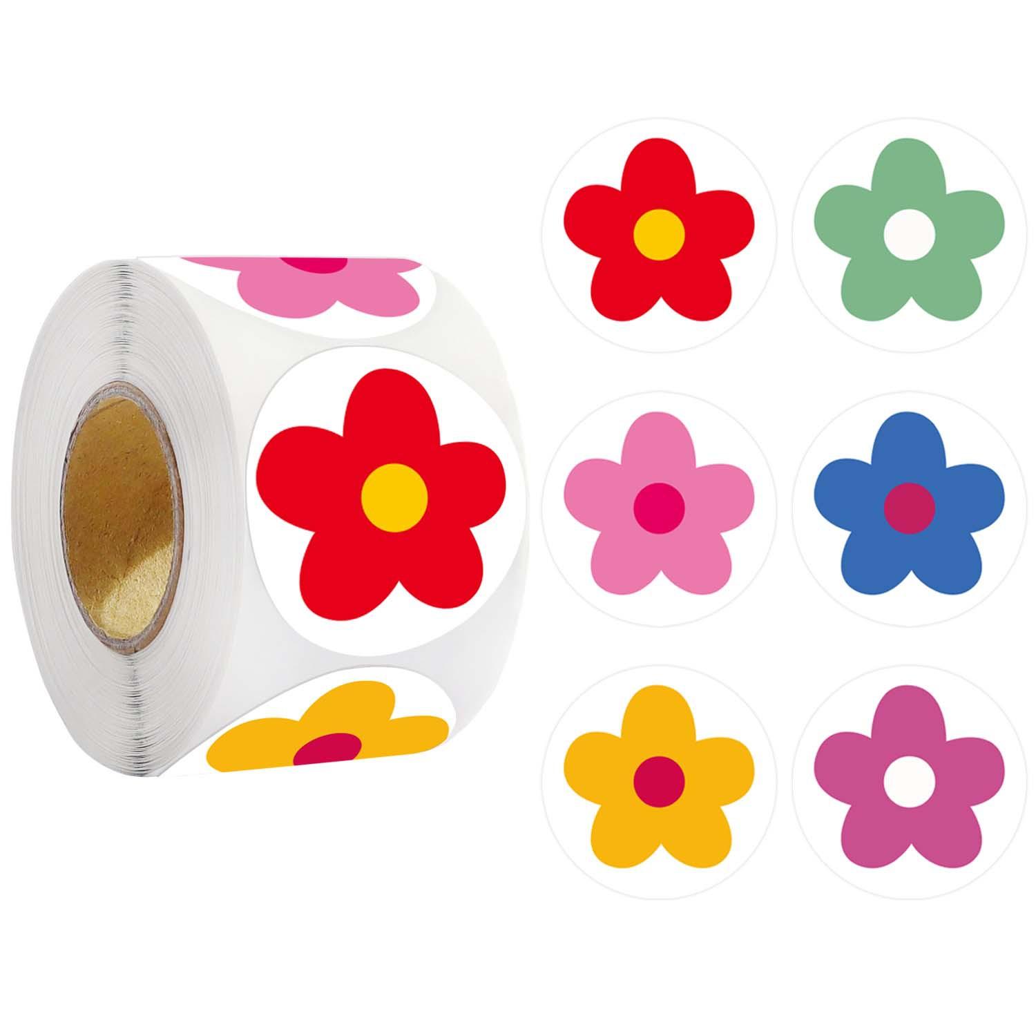 50-500pcs of flower butterfly reward stickers, children s scrapbook decoration stickers, gift seals stickers, teacher classroom