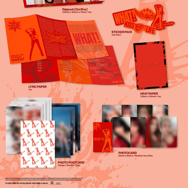 [Pre Order] KISS OF LIFE - 3rd Single [SWEAT] (HEAT Ver. / BURN Ver.) SET