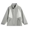 Li Ning Sports Lifestyle Series Casual Minimalist Color Block Hooded Three-In-One Windbreaker Men Outerwear Gray-Green AWBU075-1