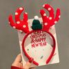 Christmas Reindeer Antler Headband for Women with Big Bow Hair Accessories Christmas Holiday Party Decor Gift