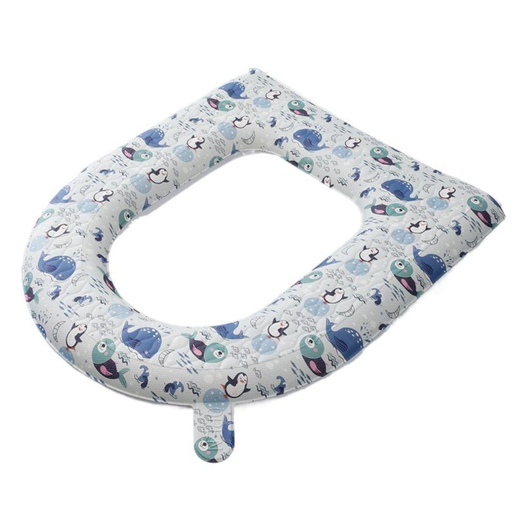 

Мультяшный силиконовый чехол для унитаза EVA, коврик для унитаза, универсальный коврик для туалета penguin