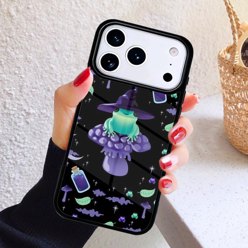 Witch Frog Phone Case For iPhone 17 Air 16 15 14 13 12 11 Pro Max Plus