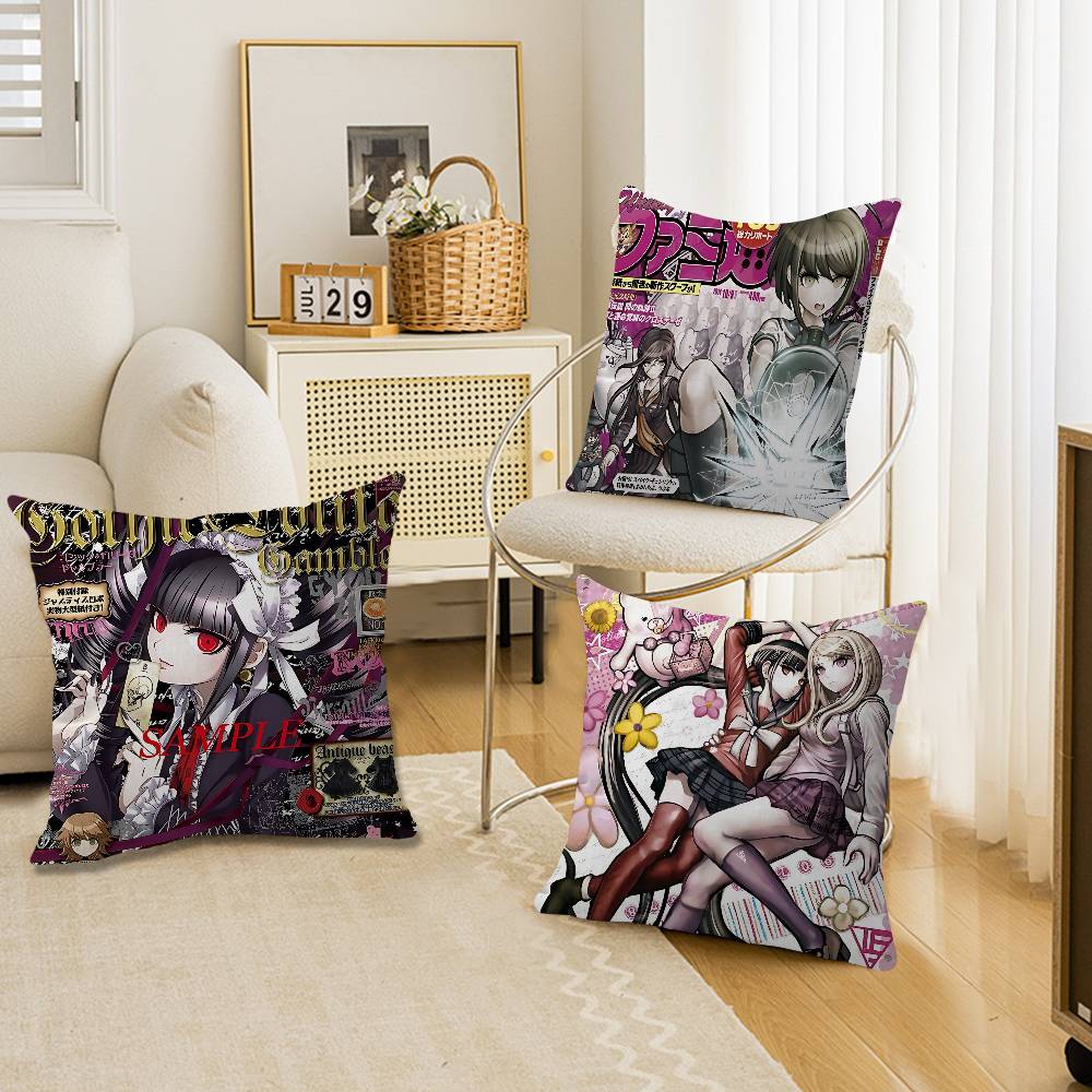 Classic Anime Danganronpa Pillow Anime Pillow Sofa Bed Head Pillow Cover Cushion Cover 45x45 Cm Fashion