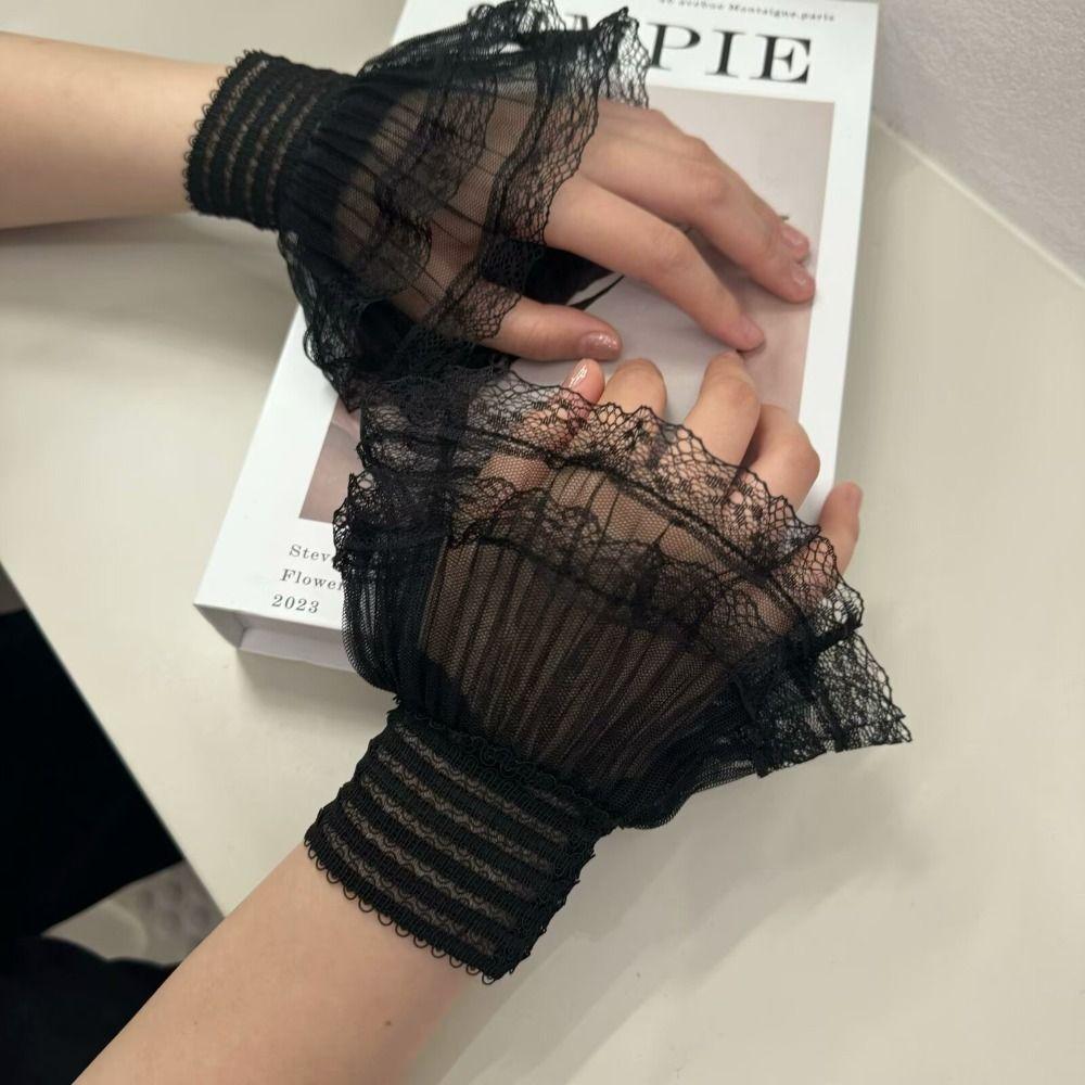 Detachable False Sleeve Cuffs White Black Lace Cuff New Sweater Cuffs