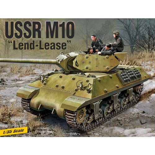 Academy 1/35 Soviet M-10 Tank Destroyer Lend-Lease Plastic Model Kit 13521