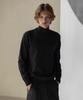 Dekkoloso Mode Herashi Half-Neck Knit [Black]